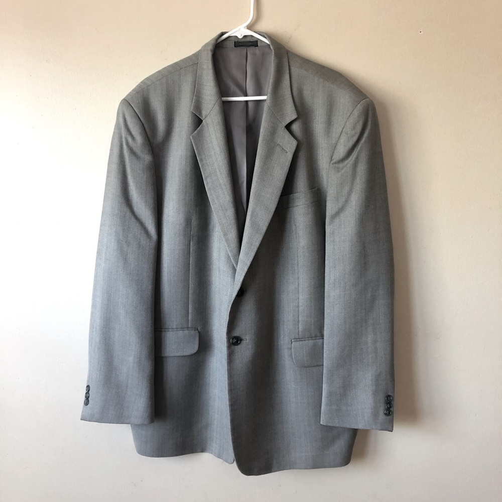 Mario Zignone Blazer Italy Gray sport coat suit jacket men’s 48L